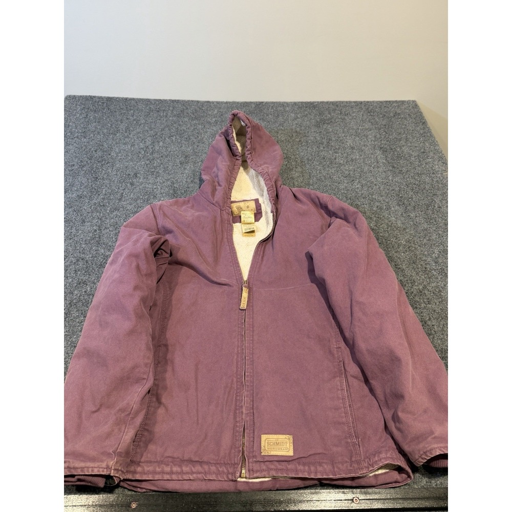 C.E. Schmidt Fleece Lined Hooded Jacket Purple Youth 18-20 fits Women Medium